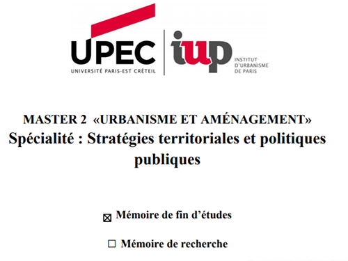 Traduction du concept d’infrastructure verte dans les documents d’urbanisme franciliens à l'Agence régionale de la biodiversité en Île-de-France (2014)